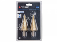 Сверла по металлу ступенчатые, набор 2 пр. Forsage