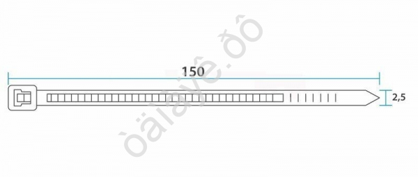 Хомут пластиковый 2.5х150 REXANT,белый  1уп./100шт /1/10/200