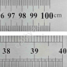 Линейка железная 100см /1/10