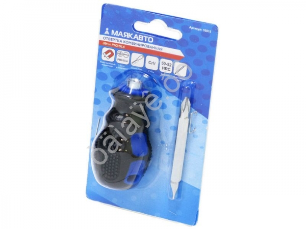 Отвертка комбинированная 38мм PH2/SL6 ,МАЯКАВТО™1/36/72_