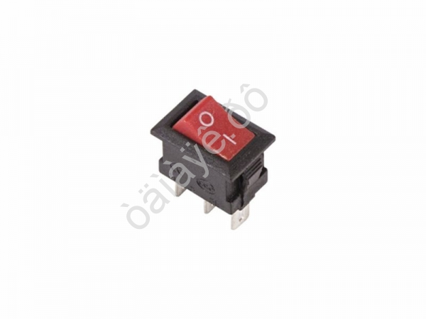 Переключатель клавишный 250V 3А (3с) ON-ON красный Micro (RWB-102) REXANT