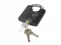 Замок навесной Бункер-4, стальной корпус, с защищенной закаленной дужкой 70мм,  Политех  /1/6