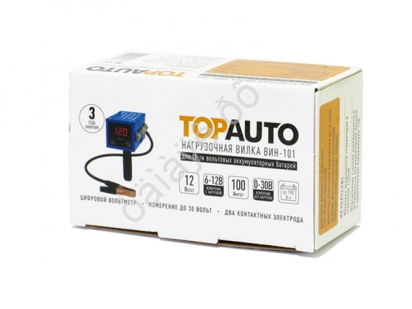 Нагрузочно-диагностический прибор цифровой ВИН-101 6/12В до 190 А/ч /1/20