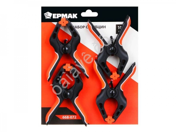 Набор из 4х пружинных струбцин 100мм Набор из 4х пружинных струбцин 100мм