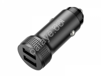 АЗУ в прикуриватель  2хUSB 2.0, черный HOCO Z49 (13шт в уп) Hoco