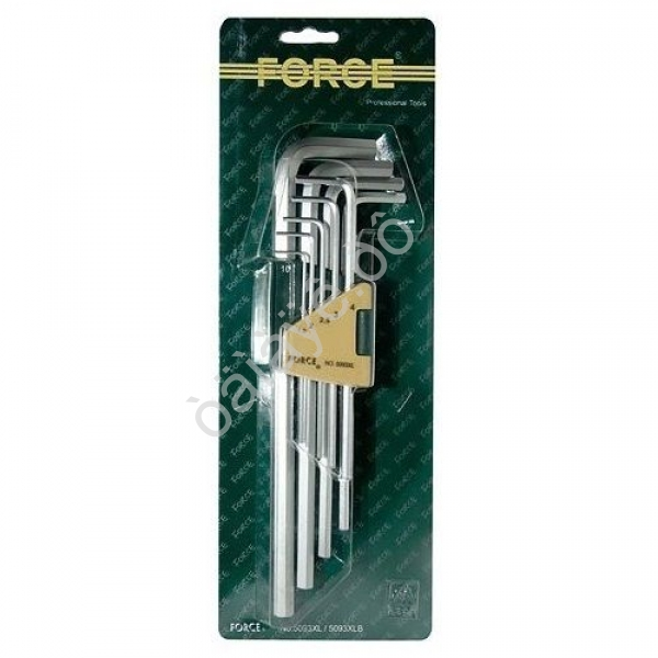 F5093ХLS Набор ключей-шестигран. длинных дюймовых 9пр.  /1/10