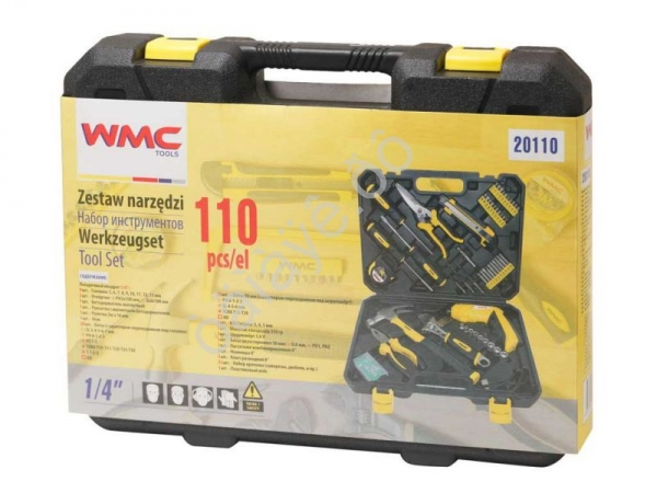 Набор инструментов 110пр. 1/4'(6гр)(5-13мм) WMC TOOLS Набор инструментов 110пр. 1/4'(6гр)(5-13мм) WMC TOOLS