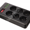 Удлинитель, сетевой фильтр 6 гнезд 3м BY Black, 3*USB, 1*type-C,выкл., 2500Вт,чёрный Удлинитель, сетевой фильтр 6 гнезд 3м BY Black, 3*USB, 1*type-C,выкл., 2500Вт,чёрный