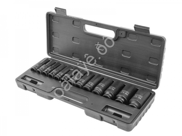 Набор головок ударных глубоких,1пр.,1/2" (10, 12-15, 17, 19, 21, 22, 24, 0, 2мм),в кейсе RockFORCE Набор головок ударных глубоких,1пр.,1/2" (10, 12-15, 17, 19, 21, 22, 24, 0, 2мм),в кейсе RockFORCE