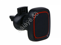 Держатель телефона магнитный, на дефлектор, пластик, черно-красный ЕРМАК