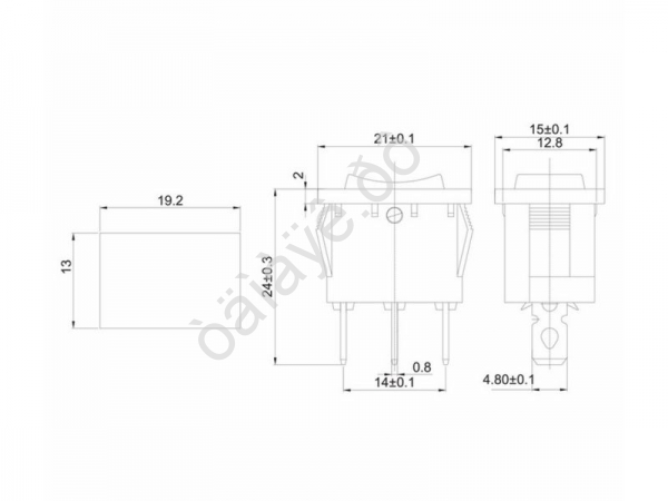 Переключатель клавишный 250V 6А (3с) ON-OFF-ON черный с нейтралью Mini (RWB-205, SC-768) REXANT Переключатель клавишный 250V 6А (3с) ON-OFF-ON черный с нейтралью Mini (RWB-205, SC-768) REXANT