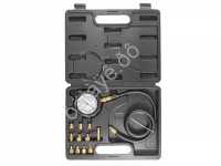 Тестер давления масла в комплекте с резьбовыми адаптерами переходниками 12пр., в кейсе Forsage