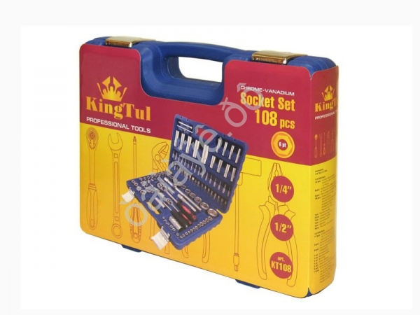 Набор инструментов 108пр. 1/4", 1/2" (6гр.) KT108 KINGTUL  /1/3