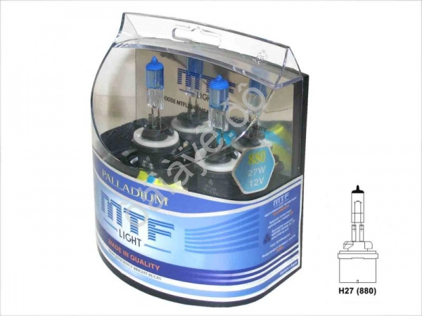 Набор ламп MTF H27 12V880/27W Palladium 5500K (Корея)