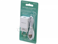 СЗУ 220В, 1USB 2.1A+кабель Type-C(BX17), белый BOROFONE BA20A (48шт в уп) Borofone