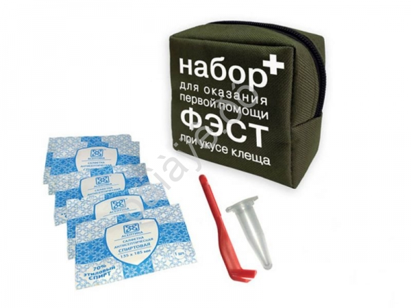 Набор оказания первой помощи при укусе клеща - "ФЭСТ" /1/14 Набор оказания первой помощи при укусе клеща - "ФЭСТ" /1/14