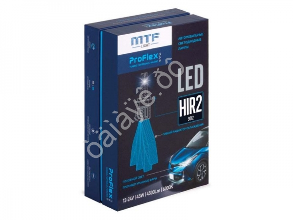 Светодиодные лампы MTF LIGHT серия ProFLEX MAX HIR2(9012), 6000K, 4500lm, 12-24V, 45W, NO FAN, 2шт. Светодиодные лампы MTF LIGHT серия ProFLEX MAX HIR2(9012), 6000K, 4500lm, 12-24V, 45W, NO FAN, 2шт.