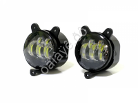 Противотум. фары диодные для Приоры 5 линз, бел+жёлт, 50Вт, 361-5, 2 реж.