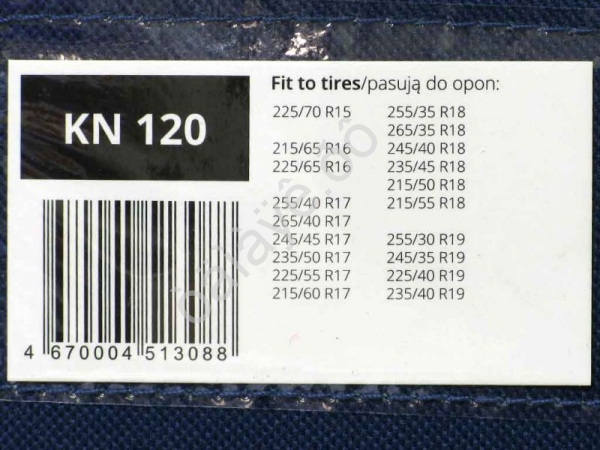 Цепи противоскольжения на колеса КN120 МАЯКАВТО™ в сумке 1/5_