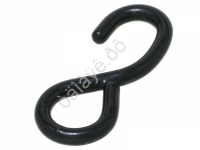 Крюк для ремня 25мм стяжки груза  (9см*ф7мм) 0,5тн черный_