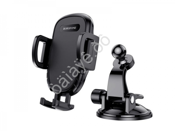 Держатель телефона магнитный на присоске, черный Borofone BH37