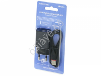 СЗУ 220В, 1USB 2.1A+кабель Type-C(BX17), черный BOROFONE BA20A (48шт в уп) Borofone