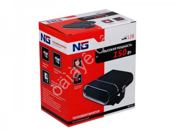 Тепловентилятор в салон автомобиля 150Вт, 12В NG Тепловентилятор в салон автомобиля 150Вт, 12В NG