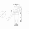 Выключатель-кнопка 250V 1 А (2с) OFF-(ON) Б/Фикс синяя (PBS-11В) REXANT