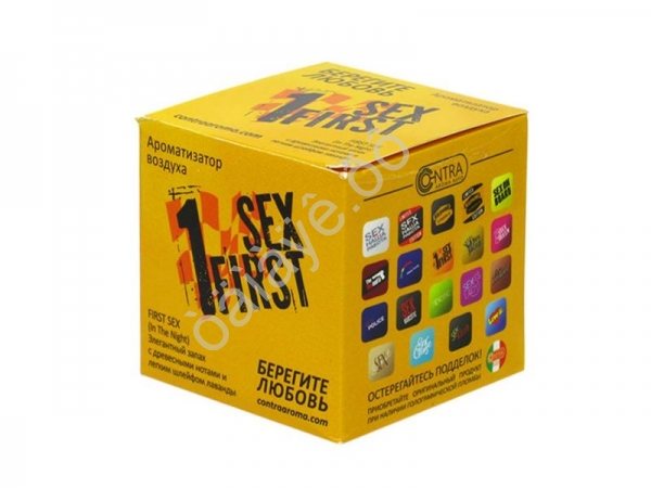 Освежитель воздуха  B-07  Contra гель в банке "SEX FIRST" (Древесные ноты и лаванда)
