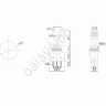 Тумблер 12V 20А (3c) ON-OFF однополюсный с красной подсветкой (ASW-13D) REXANT