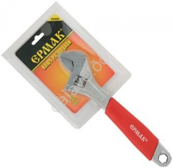 Ключ разводной 10" с обрезин.ручкой /1/24