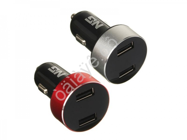 АЗУ в прикуриватель с дисплеем 2xUSB, 2.1A, QC3.0 NEW GALAXY /1/6/24