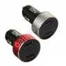 АЗУ в прикуриватель с дисплеем 2xUSB, 2.1A, QC3.0 NEW GALAXY /1/6/24