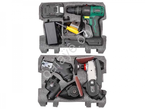 Инструмент многофункциональный аккумуляторный 8в1, 21В RockFORCE Инструмент многофункциональный аккумуляторный 8в1, 21В RockFORCE