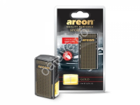 Освежитель воздуха "Аreon CAR BOX BLACK STYLE" на дефлектор, Gold/Золото /1/12