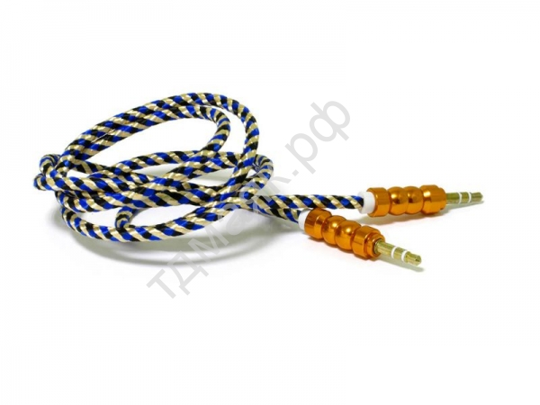 Аудио кабель AUX 3,5мм плетёный арабский