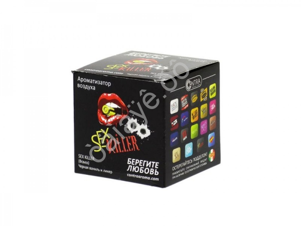 Освежитель воздуха  B-11  Contra гель в банке "SEX KILLER" (Черная ваниль и ликер)