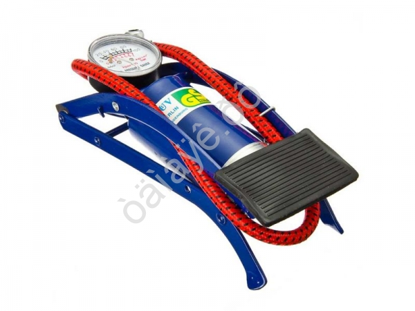 Насос ножной с манометром, металл 23х7см SILAPRO 1/20