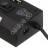 Хаб-USB 7xUSB2.0 BY с выключателями, кабель USB(A) 15см, пластик, чёрный