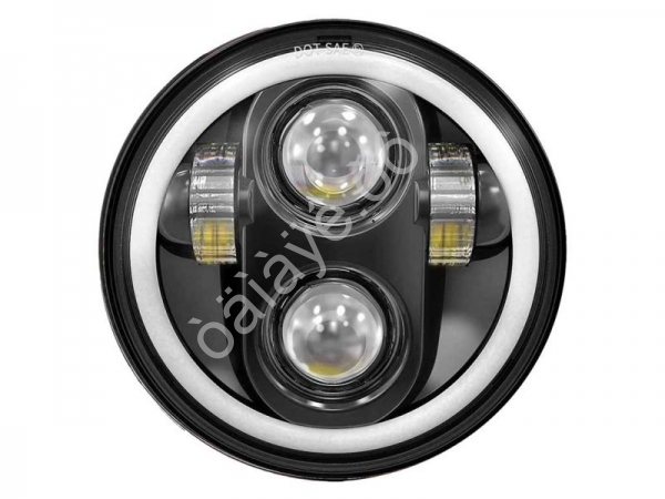 Фара светодиодная сфера ДХО +поворотник,ближний, дальний свет 12-24V, 22-30w, 2500-6000K HL-C23-01