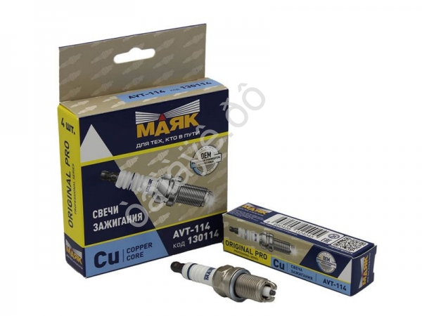 Свечи зажигания (3583) для а/м TOYOTA Avensis, CAMRY Cu copper core AVT-114 (4шт - комп)