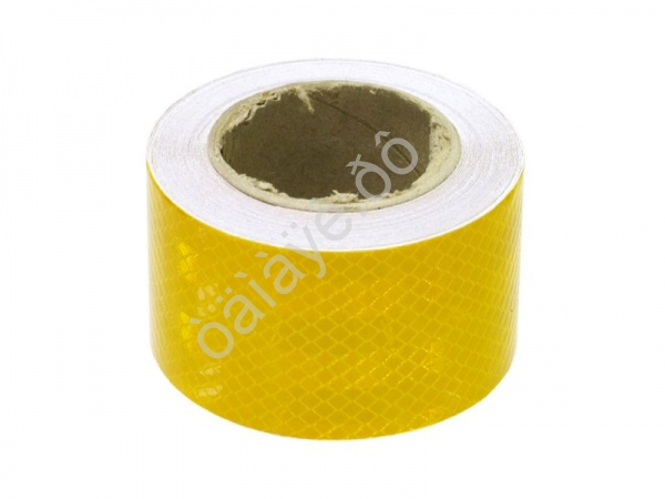 Лента светоотражающая 10м желтая