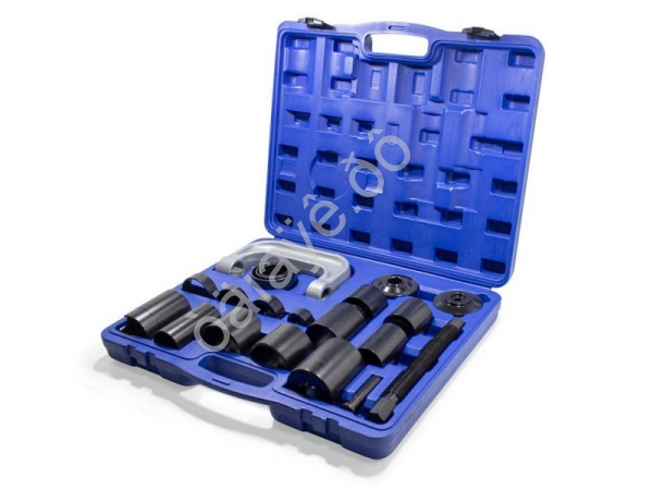 Съемник сайлентблоков и подшипников с набором оправок 21пр., в кейсе Forsage