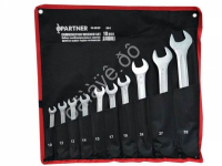 Набор ключей комбинированных 10пр(10,12-15,17,19,24,27,32мм)на полотне Partner