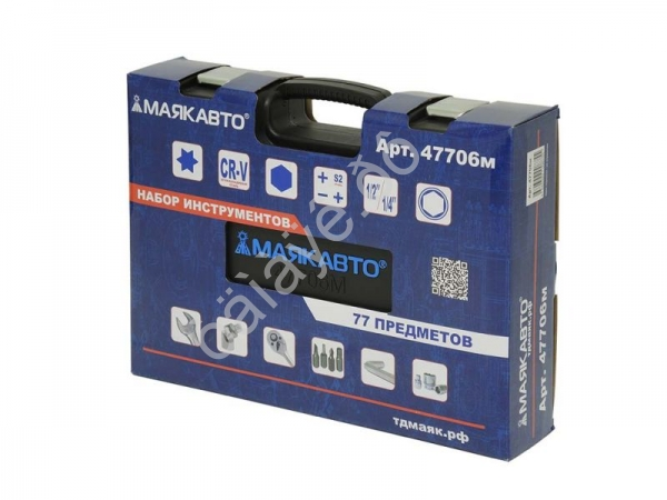 Набор инструментов  77 предметов 1/2 и 1/4 6гр. МАЯКАВТО™ 1/3_