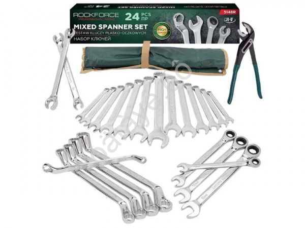 Ключи комбинированные, набор 24пр RockForce