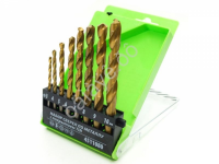 Набор свёрл по металлу 8шт. (3;4;5;6;7;8;9;10) с покрытием, Pobedit