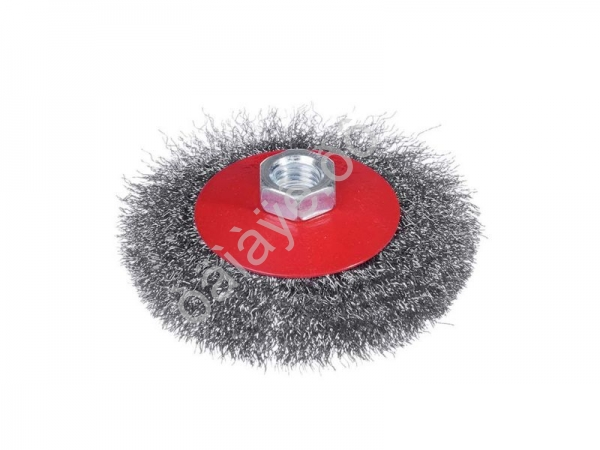 Щётка металл. для УШМ 100мм/М14мм (тарелка) ЕРМАК Щётка металл. для УШМ 100мм/М14мм (тарелка) ЕРМАК