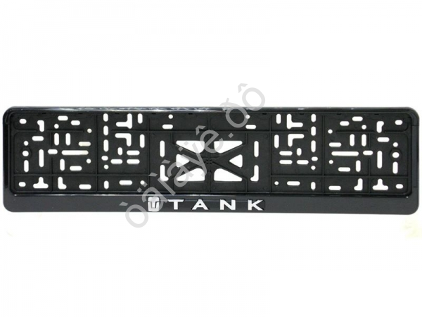 Рамка под номер с защёлкой серебро СТД TANK Рамка под номер с защёлкой серебро СТД TANK