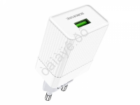 СЗУ 220В,  1USB 3.0 Quick Charger, белый BOROFONE BA47A (34шт в уп) Borofone